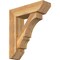 Ekena Millwork Balboa Slat Rough Sawn Bracket w/ Offset Brace, Western Red Cedar, 8"W x 28"D x 32"H BKT0806X28X32BOA06RWR - alternate 1